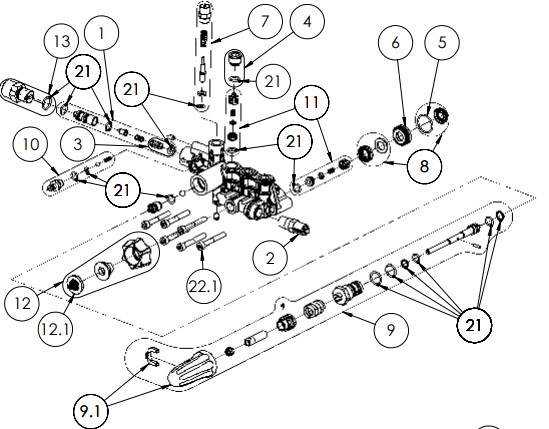 AAA 530017 pump parts